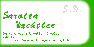 sarolta wachtler business card